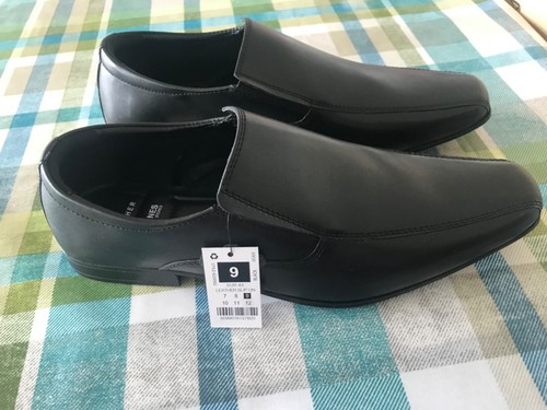 Dunnes black leather slip - black, on