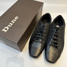 Dune Men's Black Leather/Mesh