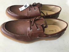 Dunnes Brown Tan Lace up Deck