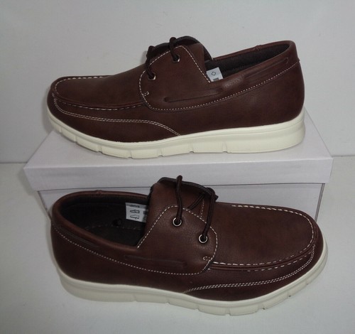 Mens brown shoes - boat, deck